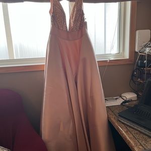 Rose gold special occasion ball gown sz 10